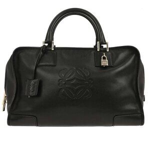 Loewe Black Leather Amazona 36 Handbag